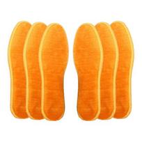 3 Pairs Thermal Fleece Lined Shoe Insoles Thick Warm Comfort Cushion for Cold Weather Breathable Moisture Wicking Insoles 36