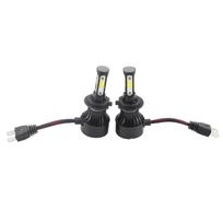 2pcs Vehicle X7‑COB 6500K H7 LED Headlight High Front Light Bulb Aluminum ABS