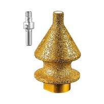4 in 1 Stone Hole Enlarger Chamfer Bit for Ceramic Marble with M10 Thread for 100 Angles Grinder for Drilling Chamfering