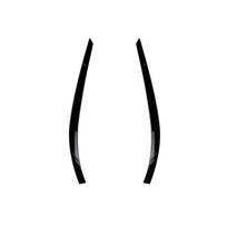 For VW Tiguan MK1 2011-2016 ABS Car Front Headlamp Headlights Eyebrows Eyelids Cover Eyelash Head Light Eye Lid Bumper Stickers Bright Black