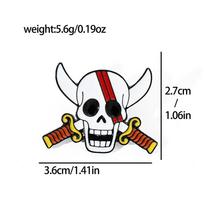 Personalized creative anime ONE PIECE metal badge accessories skull alloy oil drop brooch pin decoration