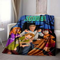 1 vnt. Scooby-Doo Mystery flanelinis pledas - Lengvas, minkštas, šiltas visų sezonų pledas sofai, lovai, kelionėms, stovyklavimui  L1029147 80x120cm