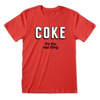 Official Coca Cola T Shirt Its The Real Thing Logo Red  New  S M 2XL Unisex T-Shirt S