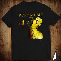 Roxy Music gyvo garso albumas Bryan Ferry Graham Simpson Andy Mackay klasikiniai marškinėliai viršūnės XL