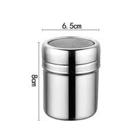 Stainless Steel Sprinkle Powder Bottle for Spices Cocoa Flour Coffee Sifter Flour Sifter Cooking Tool Coffee Powder Dispenser