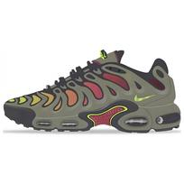 Nike Air Max Plus Drift Šviesiai Sidabriniai Volt Vyriški Sportbačiai Pilki Tamsiai Dūminiai Pilki Gintaro Rudo FD4290-009 42.5