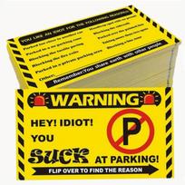 No Parking Violation Notices - 50-Pack with Multiple Infraction Reasons 50 Sheets