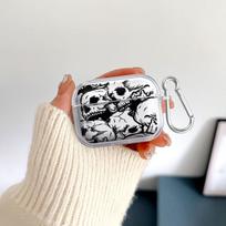 Case For Airpods Pro2 Pro 4 1 Pro3 2 3 Clear Earphone Cases Cover Creative Skull Art Airpods Pro 2