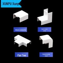 Xunpu 20x10mm PVC Cable Raceway Connector Set