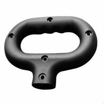 Cart Pull Rod Handle Easy Installation Wagon Ergonomic Grip gray