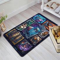 Dinosaur Symphony Pattern Rug Floor Mat for Living Room or Bedroom Soft and Comfortable Carpet a Gift for Birthday and Holiday. 40x60cm( 15x23in )