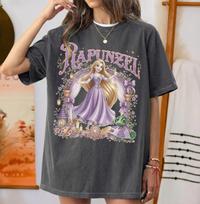 Vintage Rapunzel Shirt, Tangled Princess Graphic Tee, Disney Trip Pascal Top M