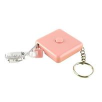 Square Retractable Tape Measure with Keychain Portable Mini Double-sided Soft Measuring Tape Tailor Sewing Cloth Body Measurement Tape