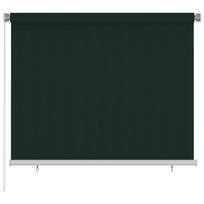 Outdoor Roller Blind 185 (W) x 140 (H) cm Dark Green HDPE