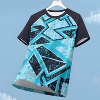 Men's T-Shirt Outdoor Running Badminton Short Sleeved Gym Shirt for Men Quick Drying Breathable Tops Casual Fitness Sportswear S