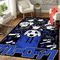 1pc Blue Rock Soccer Dream Carpet Rug for Bedroom Living Room Decor Sofa Home Game Area Rug Non-slip Floor Mat. DT71601103 40cm x 60cm