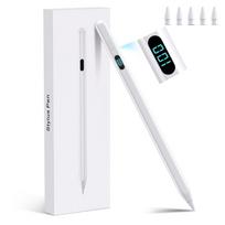 Increased Capacity iPad Pencil Magnetic Attachment USB-C Fast Charging Battery Indicator Stylus Pen High Precision Tilt Detection Misoperation Touch