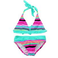 Girls' Printed Bikini Swimsuit Set Children's Split Swimsuit 128/8