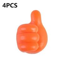 Silicone Thumb Wall Hook Cable Management Wire USB Organizer Clips Wall Hooks Hanger Storage Holder For Kitchen Bathroom Home