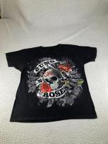 Guns N Roses Shirt Mens Large Black Y2K Skull Grunge Knife Gun Band Rock Music Unisex T-Shirt S