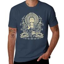 Siddhartha Gautama Buddha Yellow Tshirt Utility Work Short Sleeve Top S