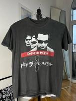 Vintažinis 1993 m. Depeche Mode Pagrindinio stiliaus Juodas Unisex Marškinėlis Unisex Aukštos kokybės Medvilninis Vasaros harajuku S black