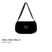 PUMA Fabric Handbag, Shoulder Bag Womens Black 079872-01 One Size 1