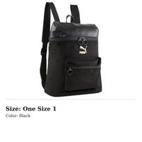 PUMA FabricArtificial Leather Backpack Regular Womens Black 07992201 One Size 1
