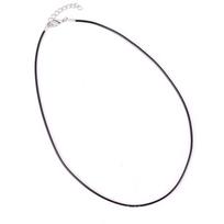 Vaško siūlas Unisex Pasidaryk pats Karoliai Aksesuarai Pakabukas Juoda PU Oda Didmeninė Prekyba Omaro Sagtis Pintas Laidas Virvė karoliukai Diameter 1.5mm juoda