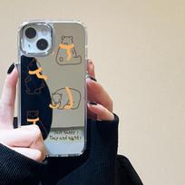 Mobiliųjų telefonų dėklai iPhone 11 13 XR 15 Pro Max 12 14 Pro Max Case iPhone 16 XS Max veidrodinis apsauginis dėklas Veidrodis išskirtinis animacinis filmas, atsparus vandeniui iPhone 11 Pro Max sidabro smėlio spalvos