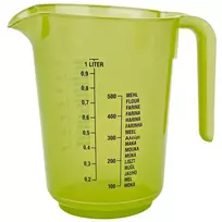 Matavimo indas su rankena plastikinis 1 L