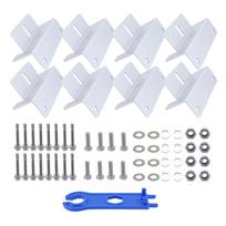 8pcs Solar Panel Bracket Mounting with Stainless Fixings For Solar Panel,RV, Boat, Roof, Wall Off Gird System