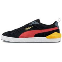 Puma Suede Bloc Black Paradise Pink Unisex Sneakers 381183-03 35.5