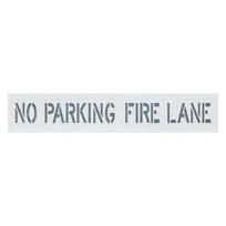 No Parking Fires Lane Stencil Reusable Silicone Spray Painting Template for Asphalt Concrete Pavement Flexible Marking Tool