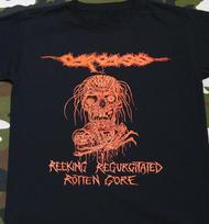 KARKASAS - Smirdantis Atrytas Marškinėlio Juosta Juodas Marškinėlis ND095 Unisex Marškinėlis XXXXL