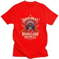 Vintage Original Homeland Security 2nd Amendment TShirt 100 Cotton Tee Tops Round Neck Tshirt Casual ShortSleeve Clothes S