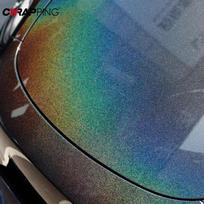 Car Holographic Rainbow Laser Film Vinyl Gloss Wrap Custom Decals Internal Exterior Waterproof Stickers Motorcycle Accessories 10x150cm