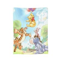 Winnie the Pooh Cartoon Blankets Coral Fleece Plush Air Conditioning  Portable Throw Blanket for Bedding Car Plush Thin Quilt 75x90cm