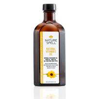 Nature Spell E vitamino aliejus plaukų augimui, iš anksto praskiestas aliejus, apsaugantis nuo lūžinėjimo ir atstatantis žvilgesį, maitina sausus plaukus ir ramina skilinėjančius galiukus, Mu