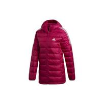 adidas Women's Essentials Light Down Hooded Parka Power Berry GH4592 M