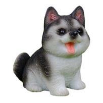 Tiny Dog Figurine Little Pet Resin Ornament Miniature Animal Figures for Micro Fairy Garden Landscape DIY Crafts Aquarium Plant Pot Decor E