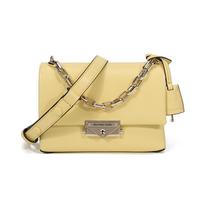 MICHAEL KORS Cece gold buckle flip chain commuter leather shoulder crossbody bag extra small women's yellow