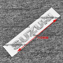 For Suzuki Vitara Front Grille Emblem Rear Trunk Badge Chrome silvery ABS Logo Car Exterior Sticker Decal Accessories