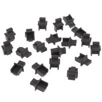 20 vnt. Rj45 tinklo prievado apsauginis guminis dangtelis, tinklo jungties galinis dangtelis One Size