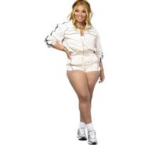 Women's Long Sleeve Zip Up Jacket Drawstring Shorts Two Piece Tracksuit Color Contrast Stripe Casual Outfit Set S
