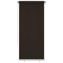 vidaXL Lauko roletas, 105 (plotis) x 230 (aukštis) cm, rudos spalvos, HDPE