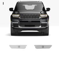 TPU Car Headlight Protective Film for 21–25 Jeep Cherokee Extended PPF Transport & Smoke Anti-Scratch Smoked black / Headlight Film