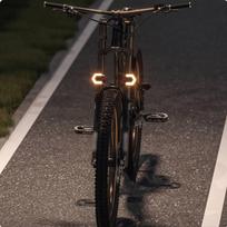 Electric Bike Beacon Light Electronic Bell Bicycles Turn Anti Unauthorized Removal Handlebar