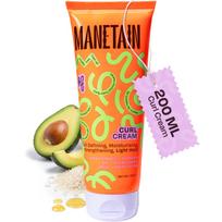 MANETAIN Curl Cream 200ml for Curly & Wavy Hair | Frizz Control, Soft Hold & Moisturizing Styling Cream | Enhances Natural Curls, Reduces Frizz | S