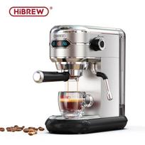 HiBREW H11 pusiau automatinis espreso kavos aparatas, 19 barų aukšto slėgio ištraukimas, 1,1 l nuimamas maistinis vandens bakelis. sidabras